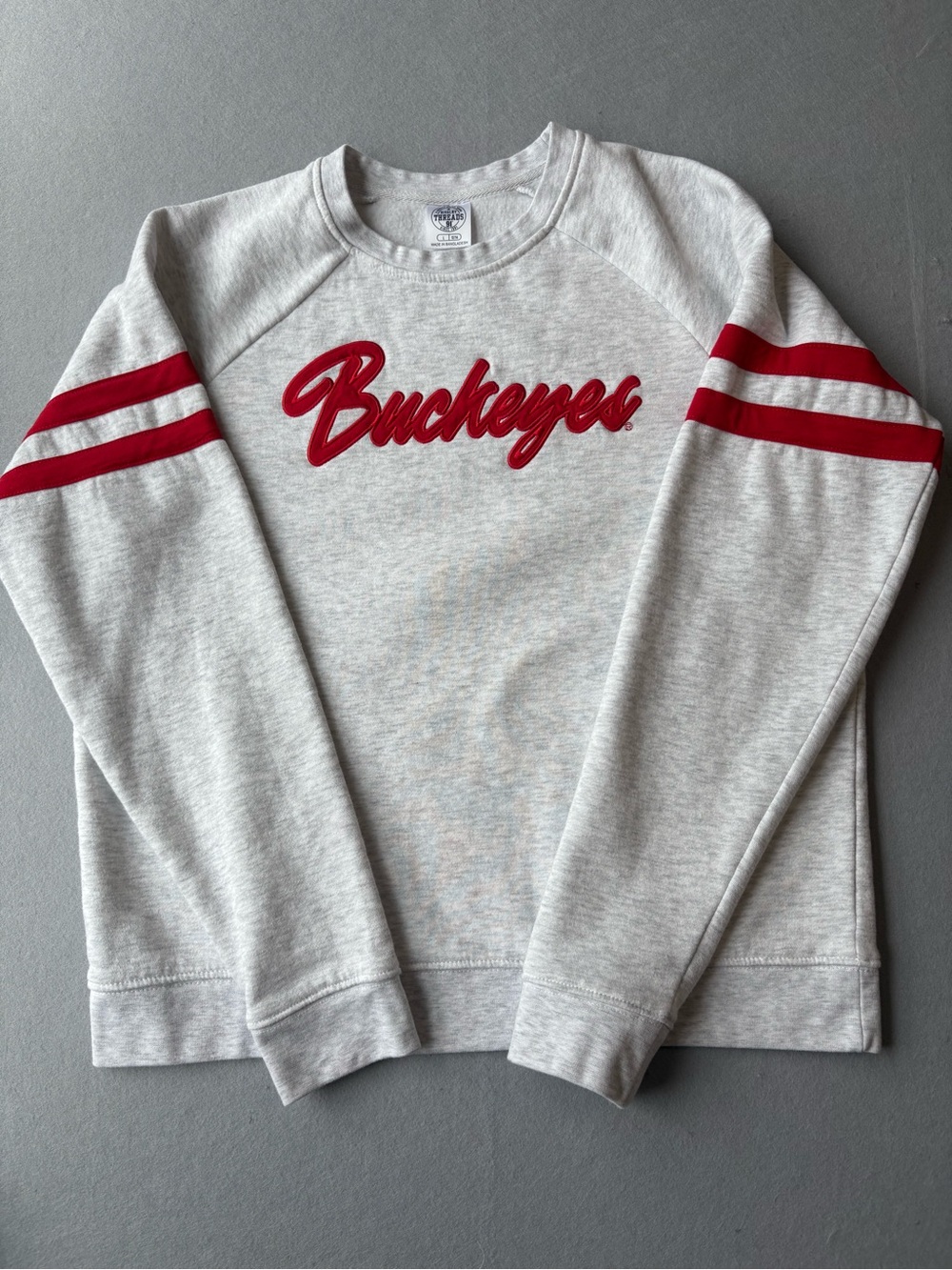 Rivalry Threads Ohio State Buckeyes script and Sleeve Stripes sz XS/S